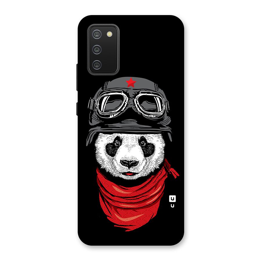 Cool Panda Soldier Art Back Case for Galaxy M02s