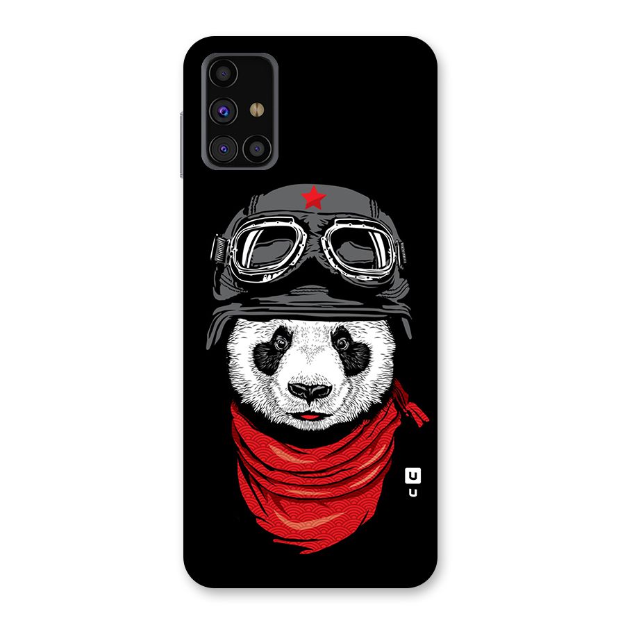 Cool Panda Soldier Art Back Case for Galaxy M31s