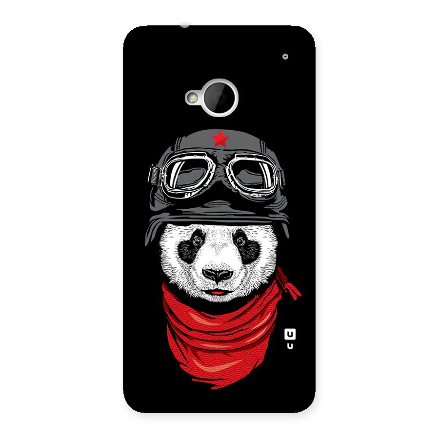 Cool Panda Soldier Art Back Case for HTC One M7