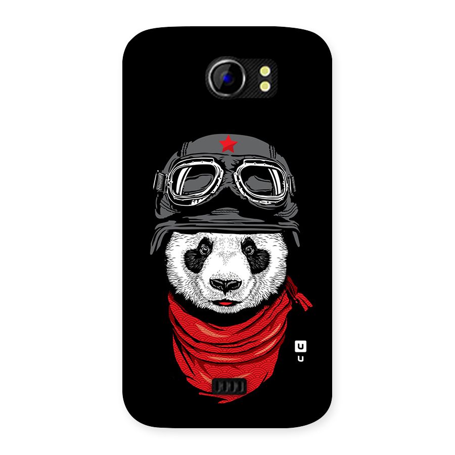 Cool Panda Soldier Art Back Case for Micromax Canvas 2 A110