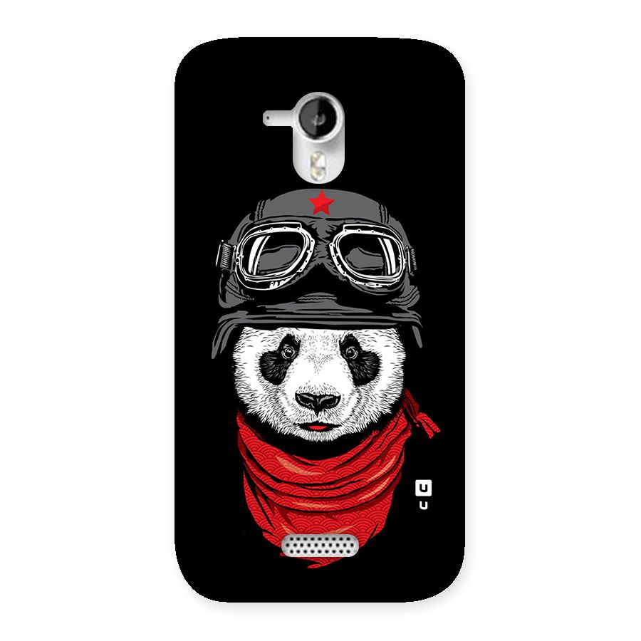Cool Panda Soldier Art Back Case for Micromax Canvas HD A116