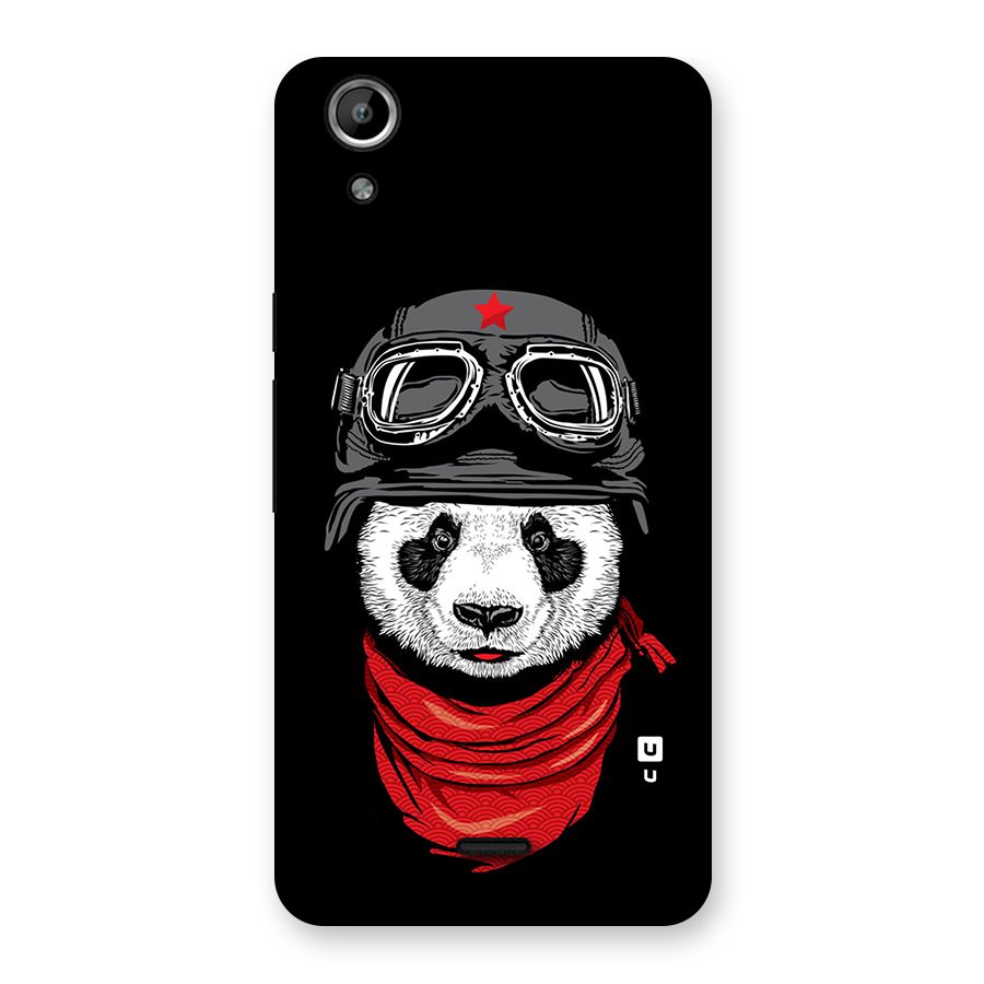 Cool Panda Soldier Art Back Case for Micromax Canvas Selfie Lens Q345