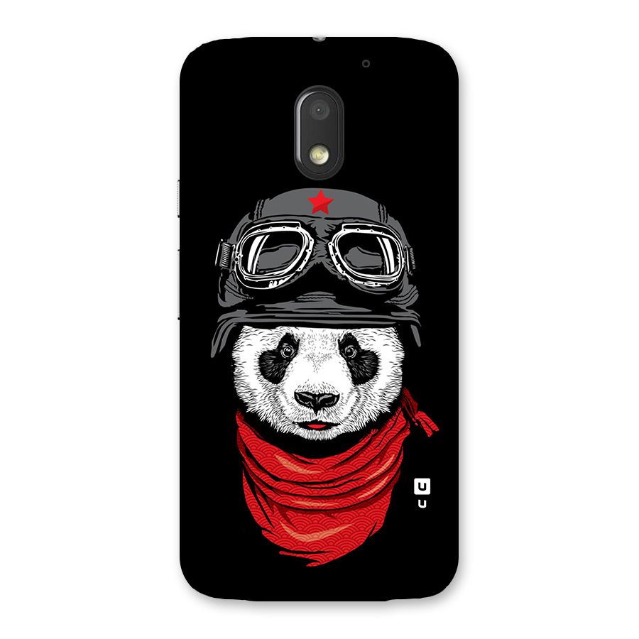 Cool Panda Soldier Art Back Case for Moto E3 Power