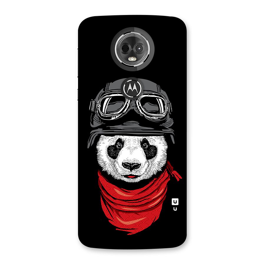 Cool Panda Soldier Art Back Case for Moto E5 Plus
