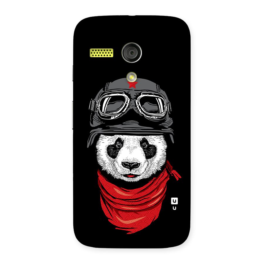 Cool Panda Soldier Art Back Case for Moto G