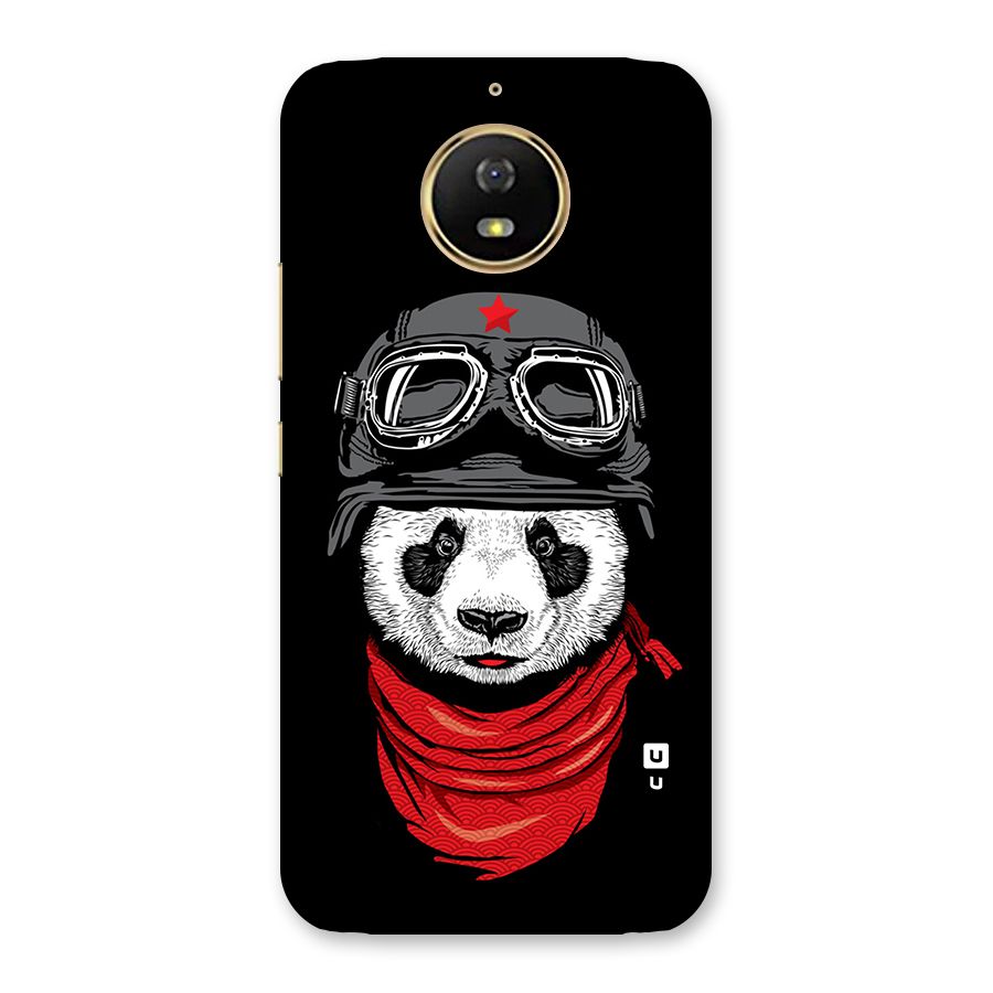 Cool Panda Soldier Art Back Case for Moto G5s
