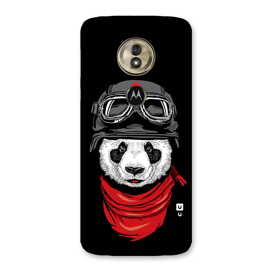 Cool Panda Soldier Art Back Case for Moto G6 Play