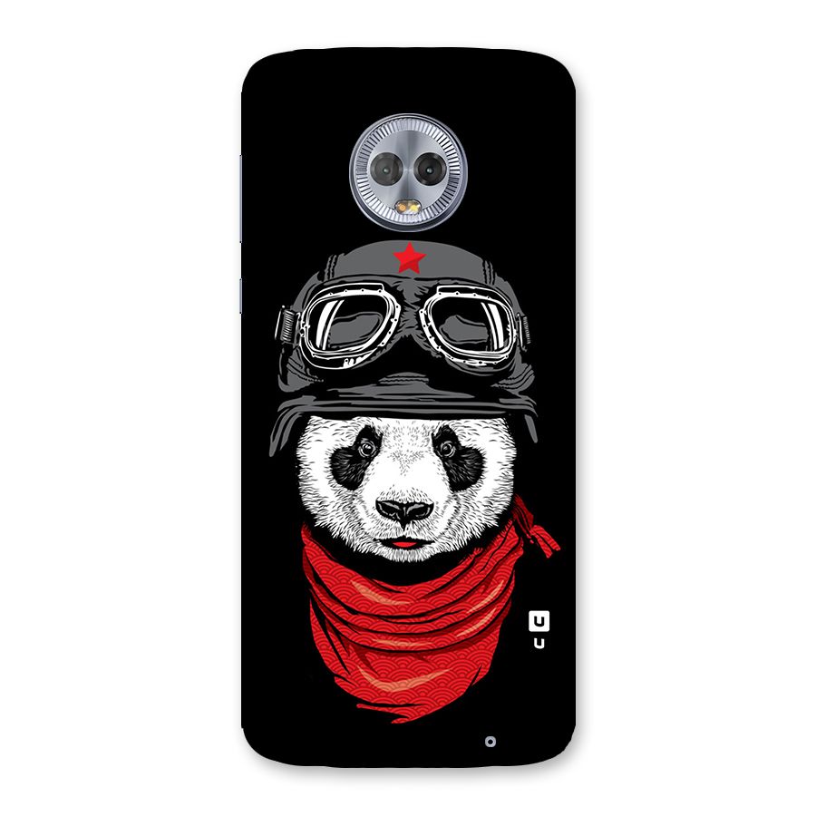 Cool Panda Soldier Art Back Case for Moto G6 Plus