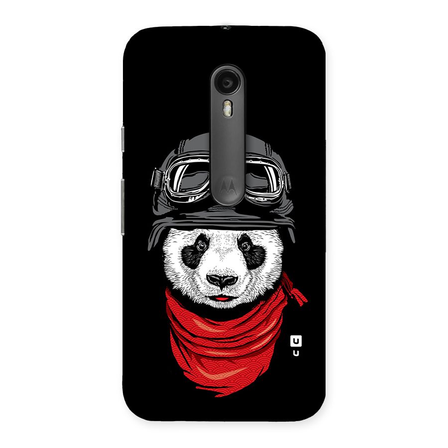 Cool Panda Soldier Art Back Case for Moto G Turbo