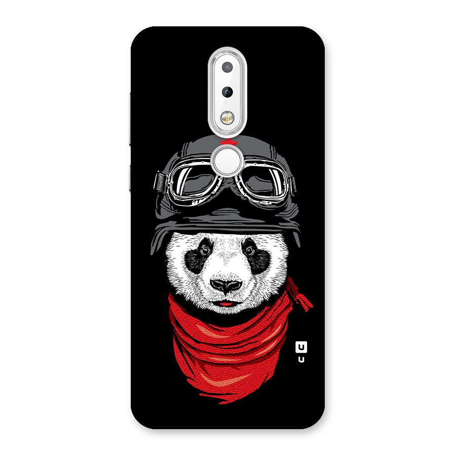 Cool Panda Soldier Art Back Case for Nokia 6.1 Plus
