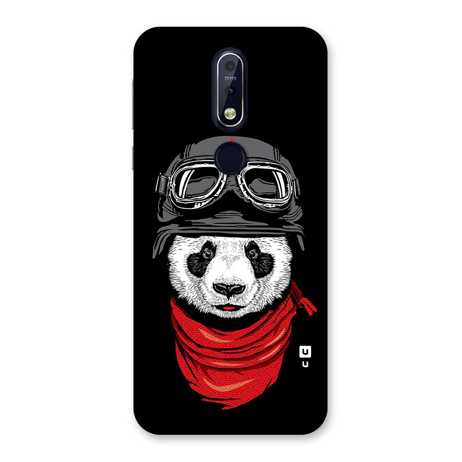 Cool Panda Soldier Art Back Case for Nokia 7.1