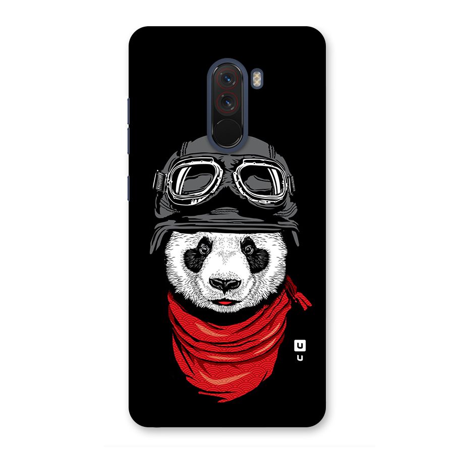 Cool Panda Soldier Art Back Case for Poco F1