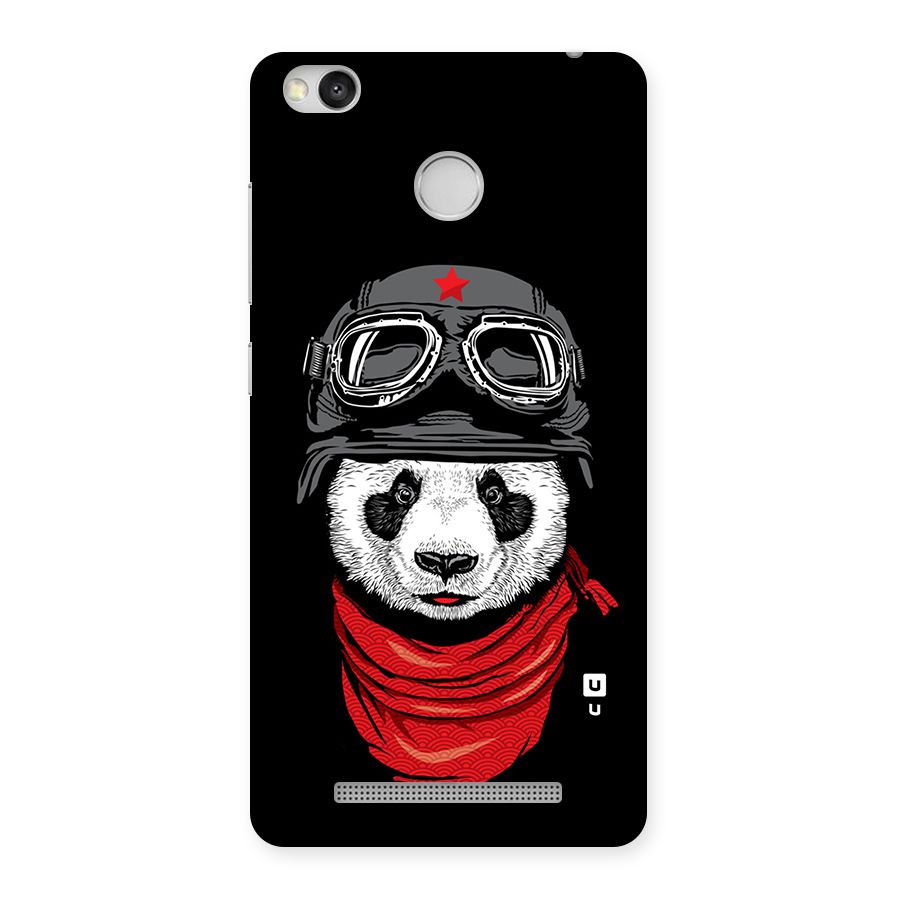 Cool Panda Soldier Art Back Case for Redmi 3S Prime