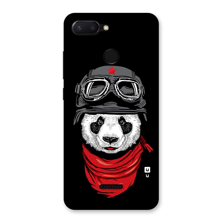 Cool Panda Soldier Art Back Case for Redmi 6
