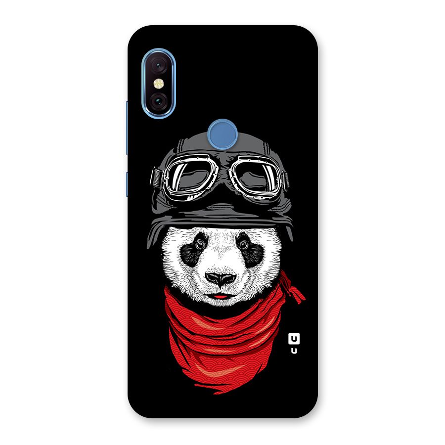 Cool Panda Soldier Art Back Case for Redmi Note 6 Pro