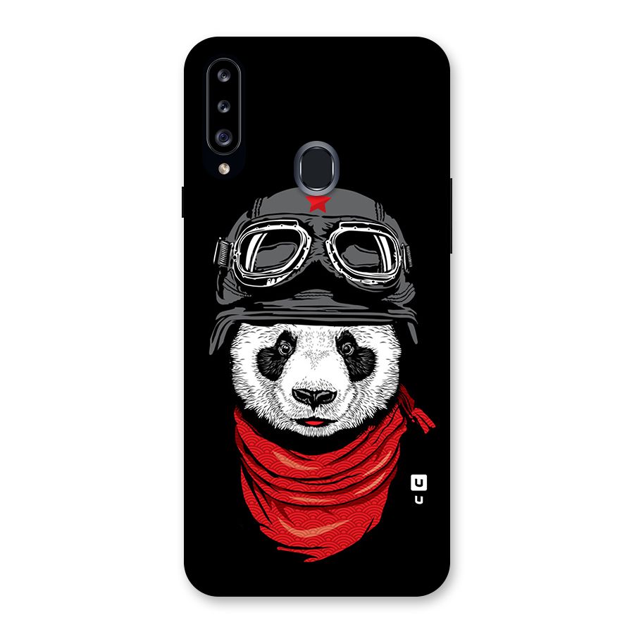 Cool Panda Soldier Art Back Case for Samsung Galaxy A20s