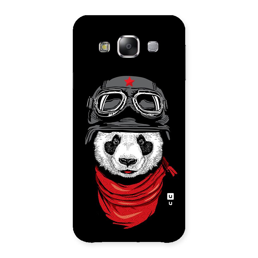 Cool Panda Soldier Art Back Case for Samsung Galaxy E5