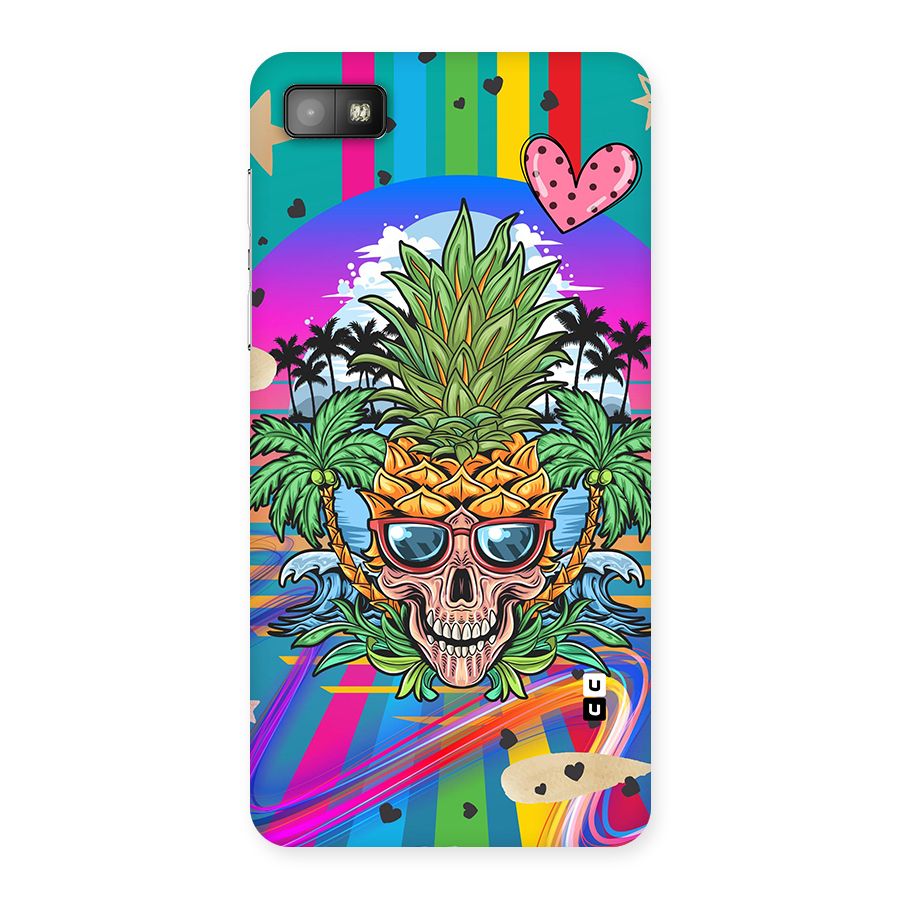 Cool Pineapple Skull Back Case for Blackberry Z10