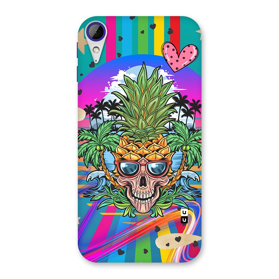 Cool Pineapple Skull Back Case for Desire 830