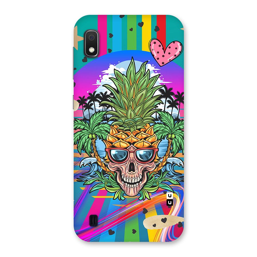 Cool Pineapple Skull Back Case for Galaxy A10