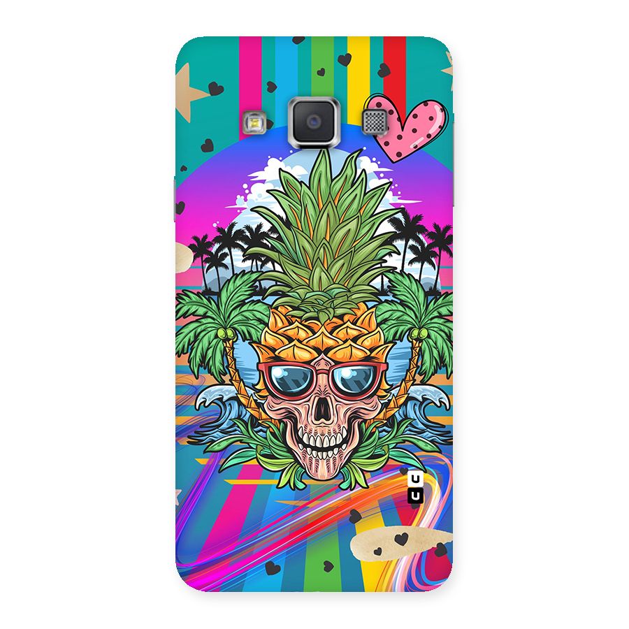 Cool Pineapple Skull Back Case for Galaxy A3