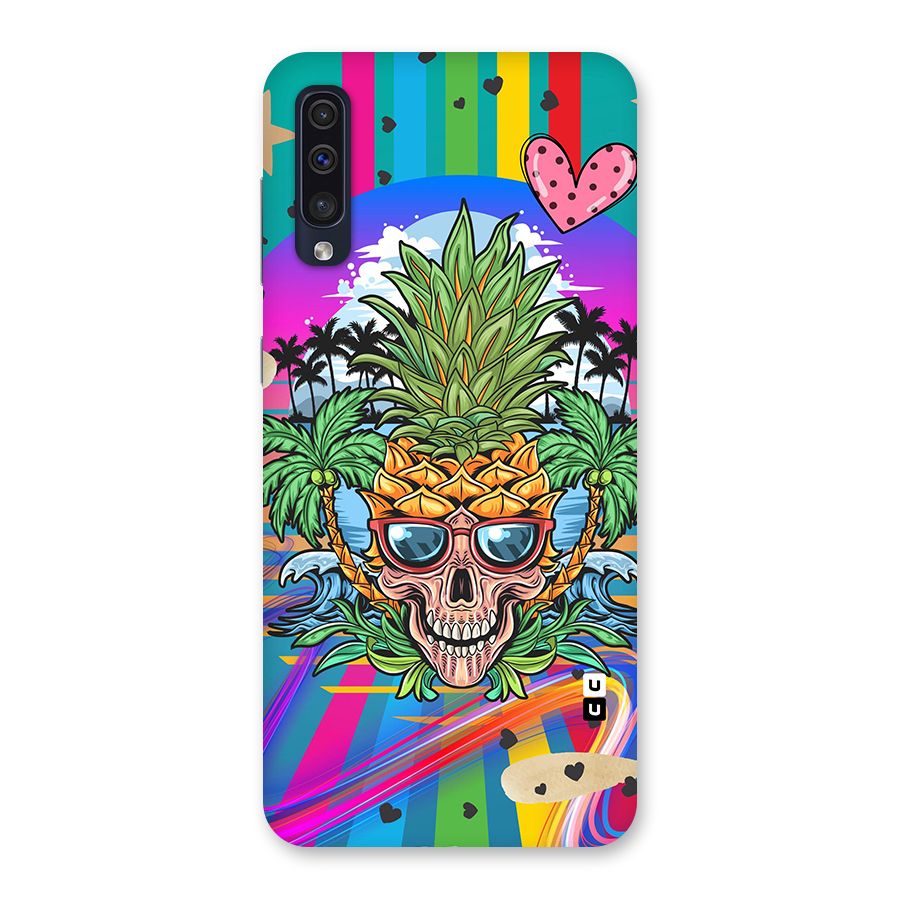 Cool Pineapple Skull Back Case for Galaxy A50