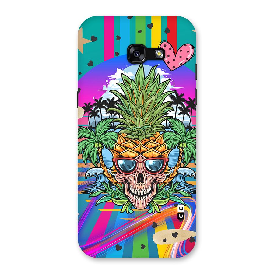 Cool Pineapple Skull Back Case for Galaxy A5 2017