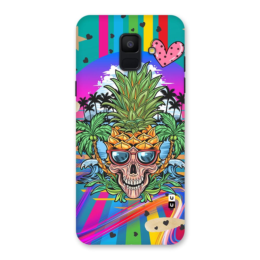 Cool Pineapple Skull Back Case for Galaxy A6 (2018)