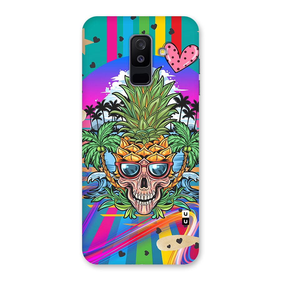 Cool Pineapple Skull Back Case for Galaxy A6 Plus