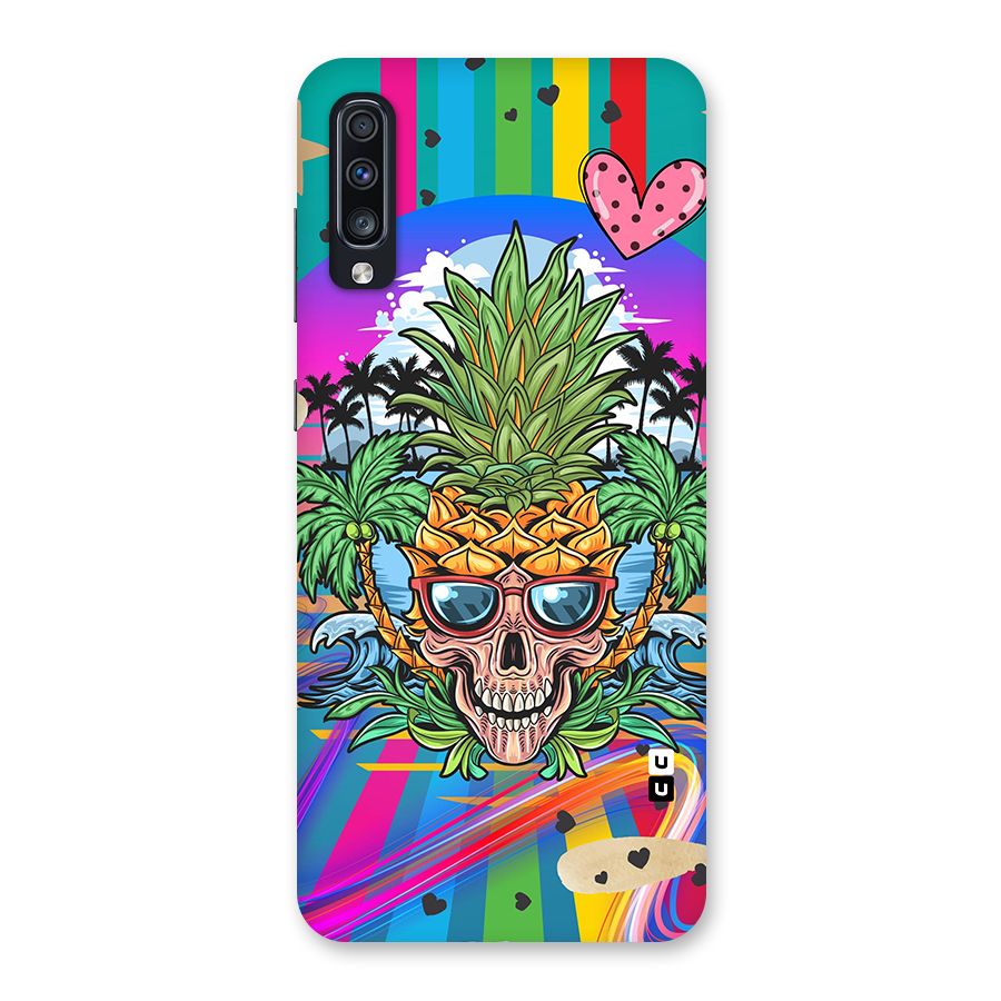 Cool Pineapple Skull Back Case for Galaxy A70