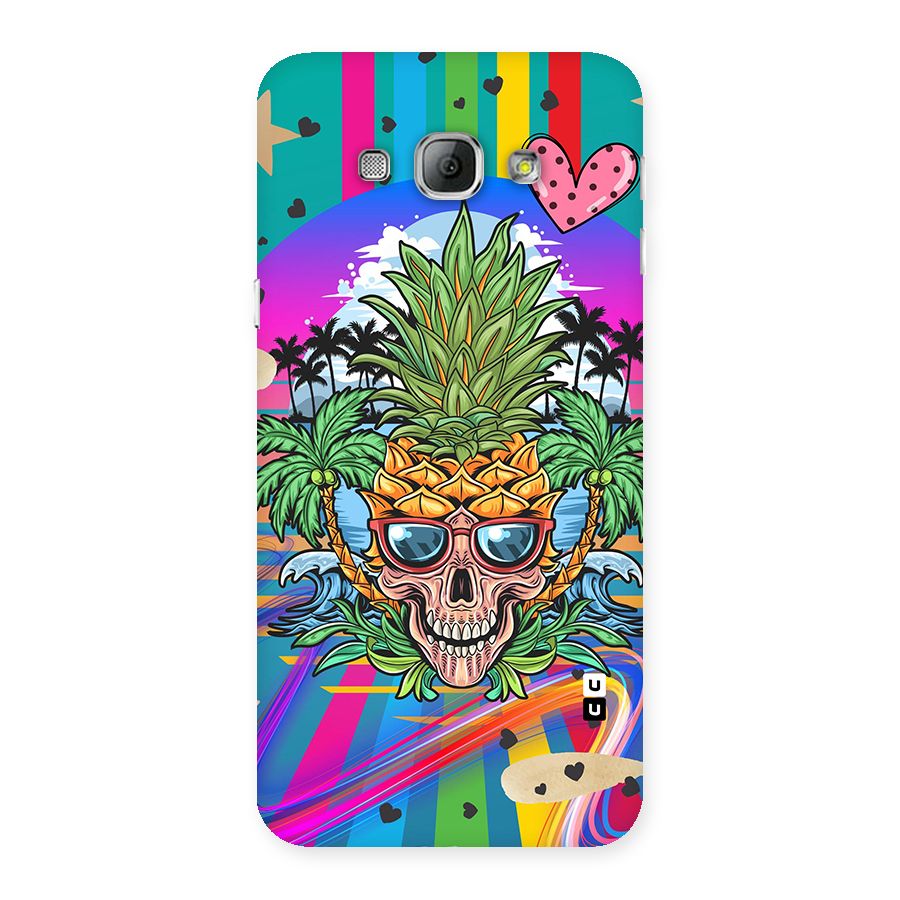 Cool Pineapple Skull Back Case for Galaxy A8