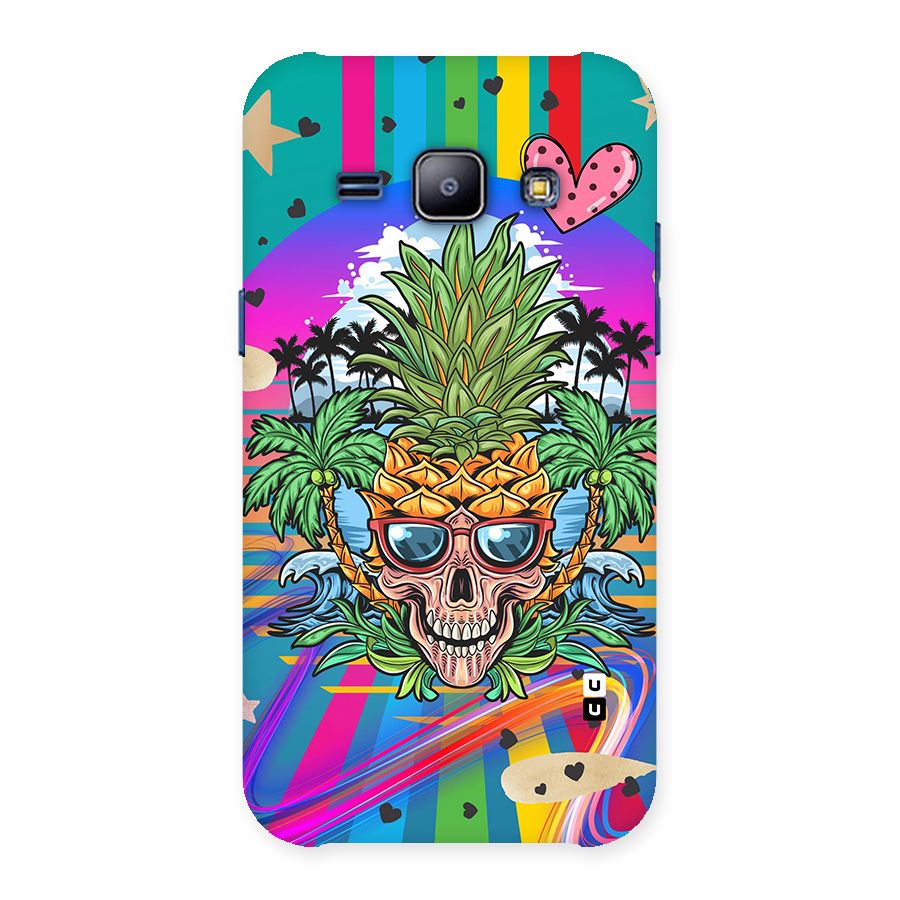 Cool Pineapple Skull Back Case for Galaxy J1