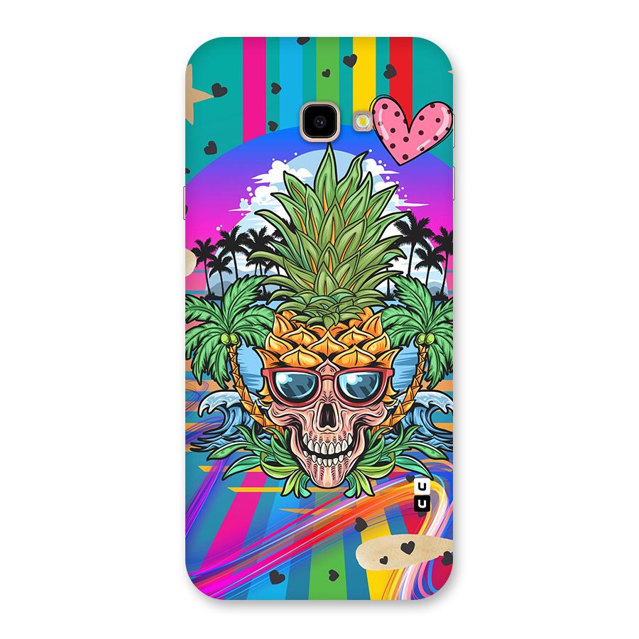 Cool Pineapple Skull Back Case for Galaxy J4 Plus