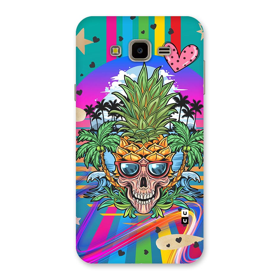 Cool Pineapple Skull Back Case for Galaxy J7 Nxt