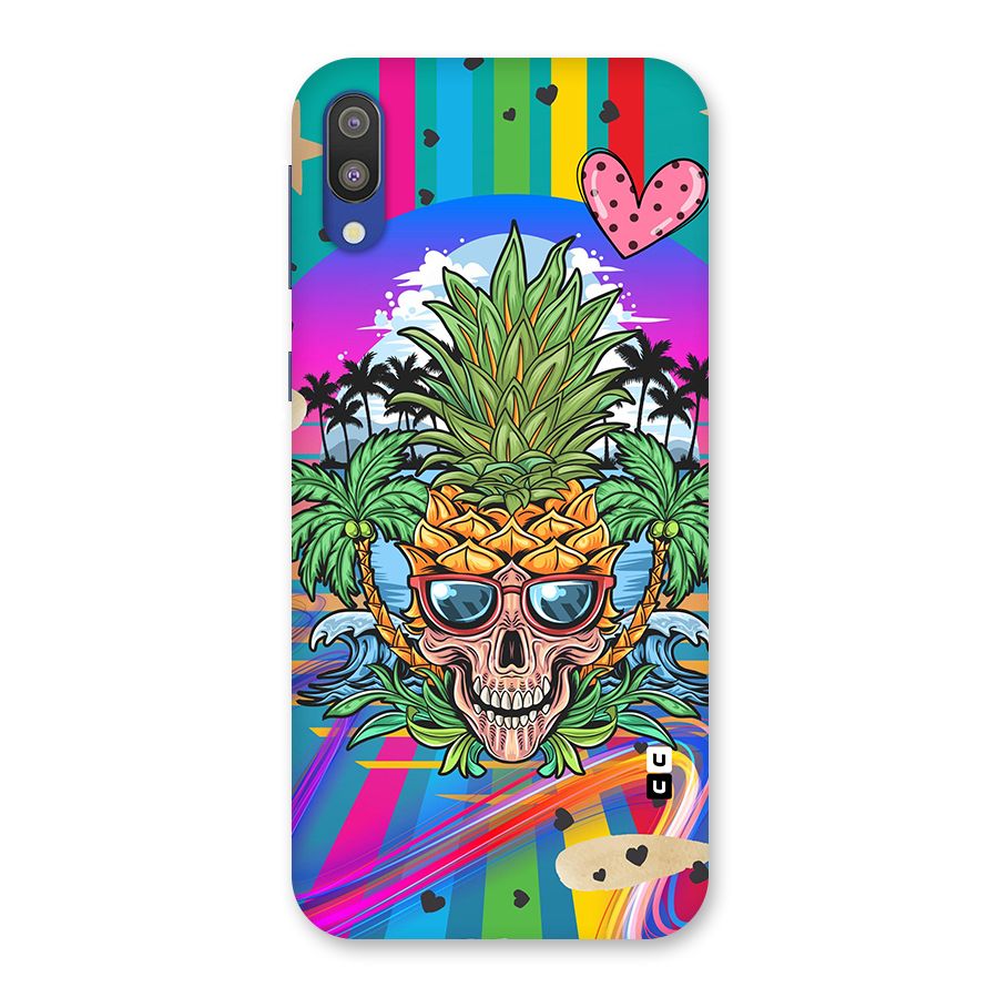 Cool Pineapple Skull Back Case for Galaxy M10