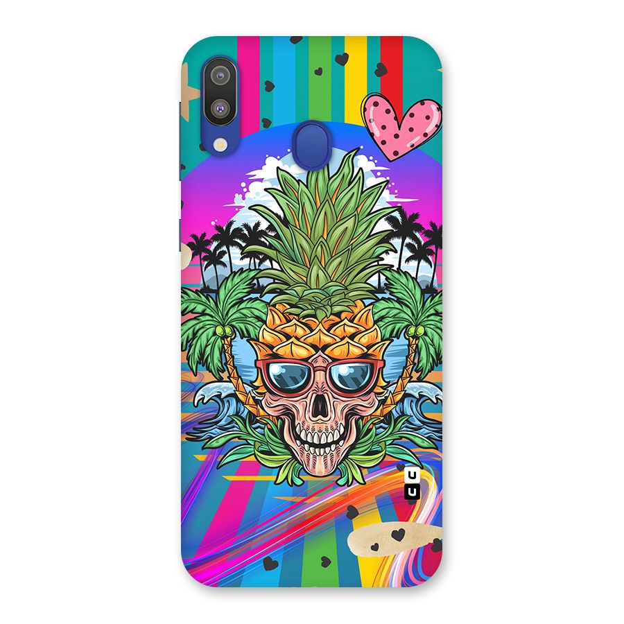 Cool Pineapple Skull Back Case for Galaxy M20