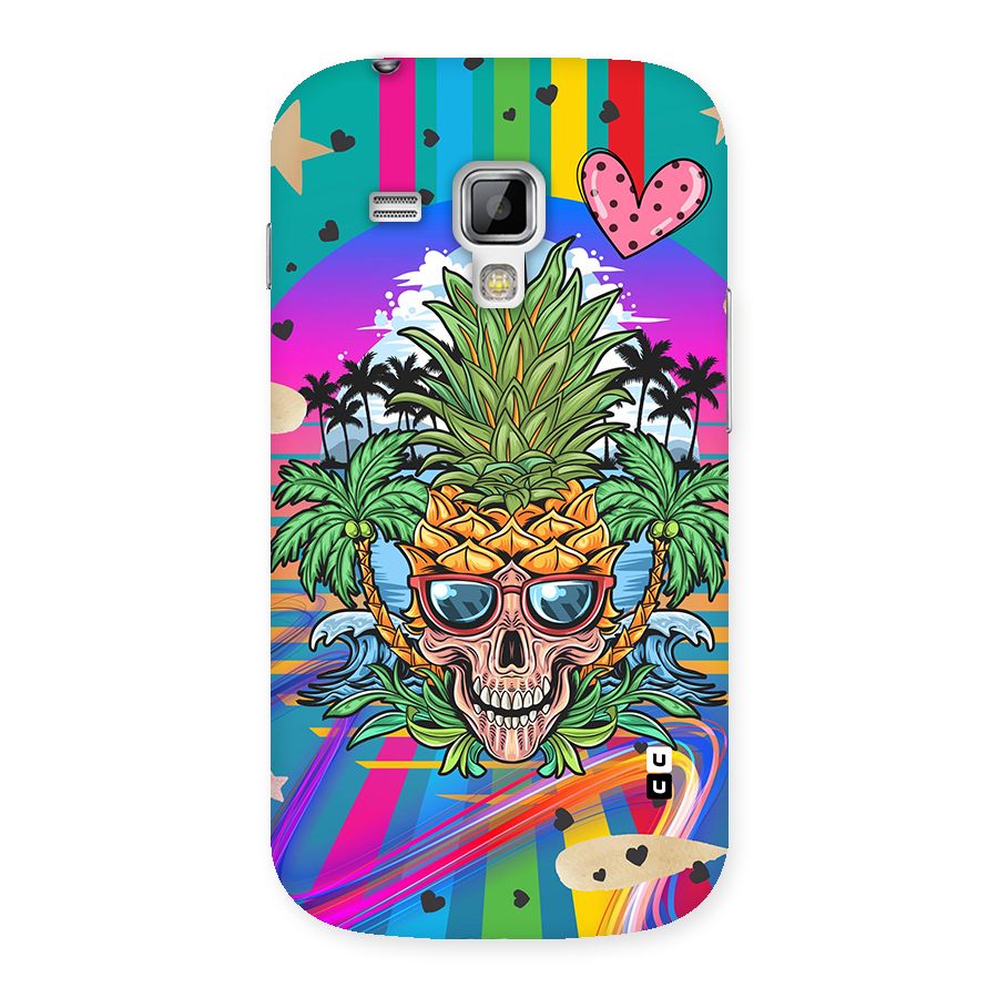 Cool Pineapple Skull Back Case for Galaxy S Duos