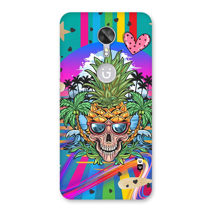 Cool Pineapple Skull Back Case for Gionee A1