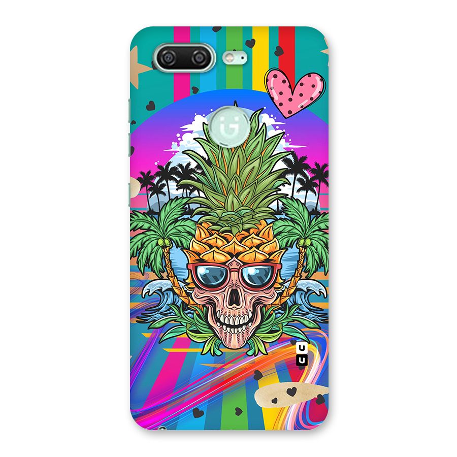 Cool Pineapple Skull Back Case for Gionee S10