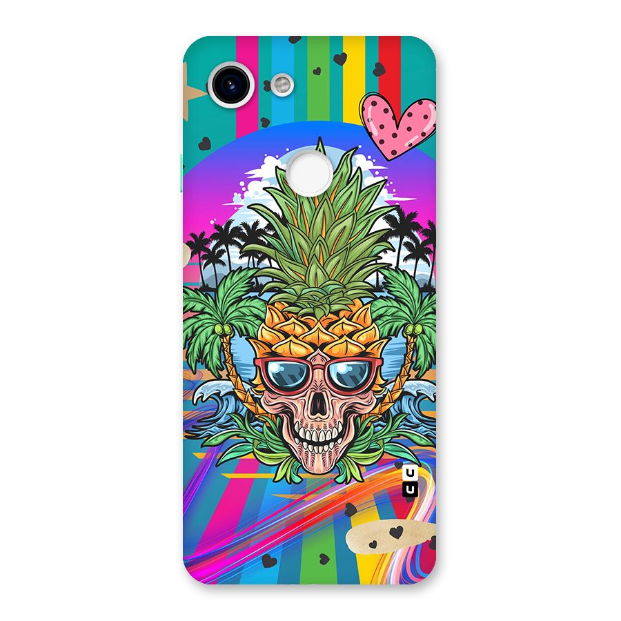 Cool Pineapple Skull Back Case for Google Pixel 3