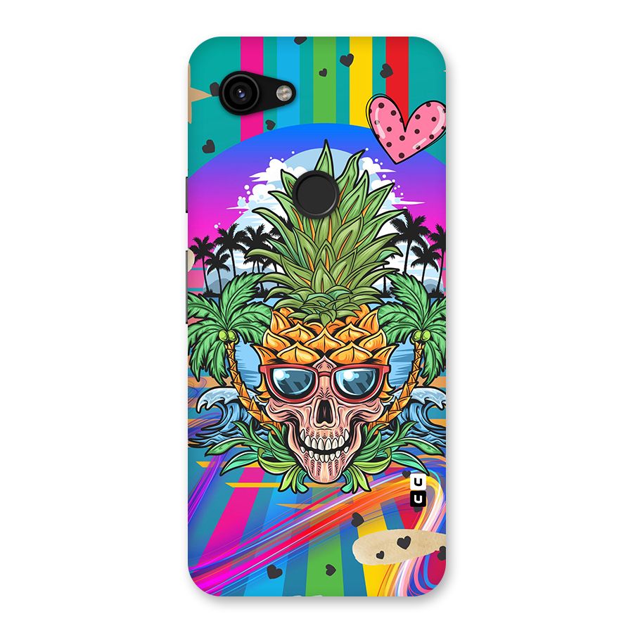 Cool Pineapple Skull Back Case for Google Pixel 3a