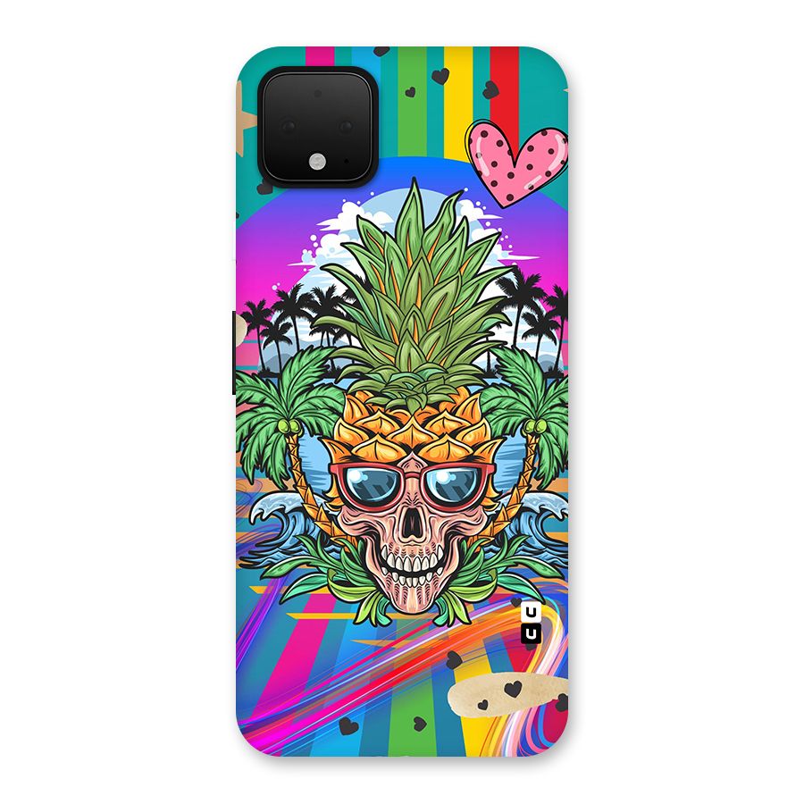 Cool Pineapple Skull Back Case for Google Pixel 4 XL