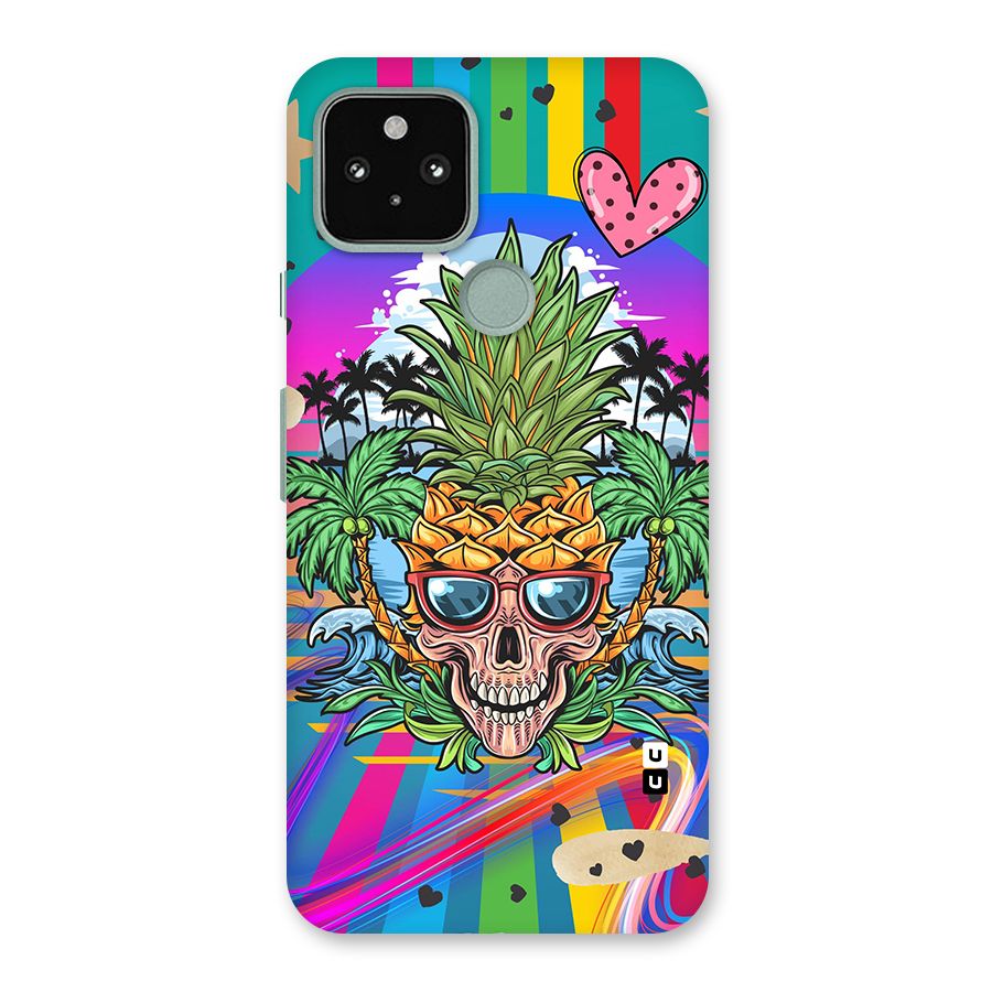 Cool Pineapple Skull Back Case for Google Pixel 5