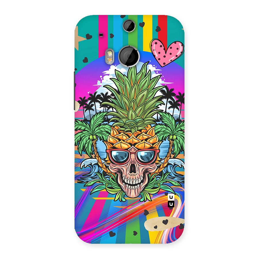 Cool Pineapple Skull Back Case for HTC One M8