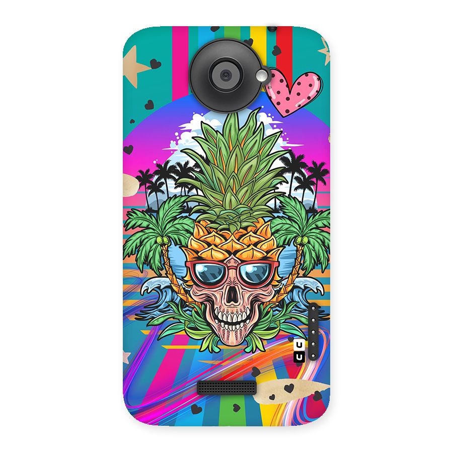 Cool Pineapple Skull Back Case for HTC One X