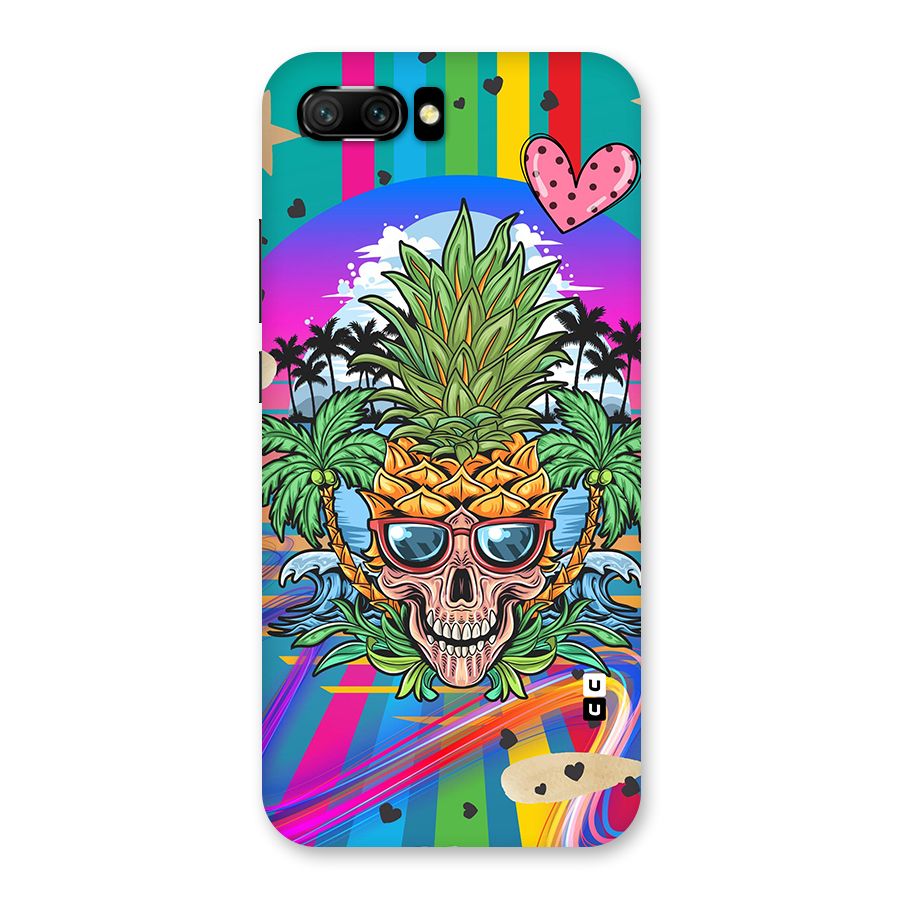 Cool Pineapple Skull Back Case for Honor 10