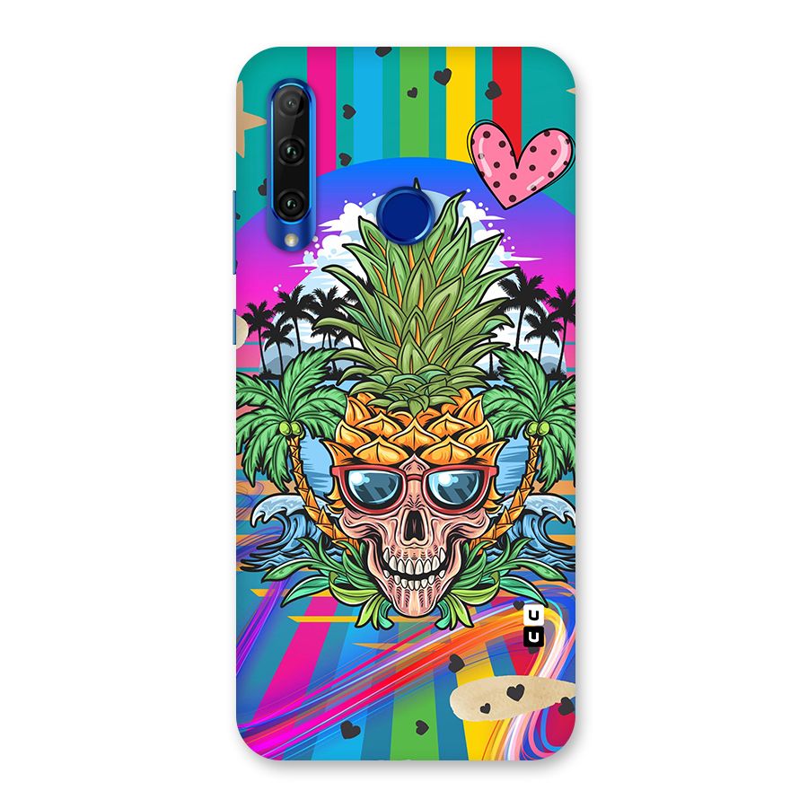 Cool Pineapple Skull Back Case for Honor 20i