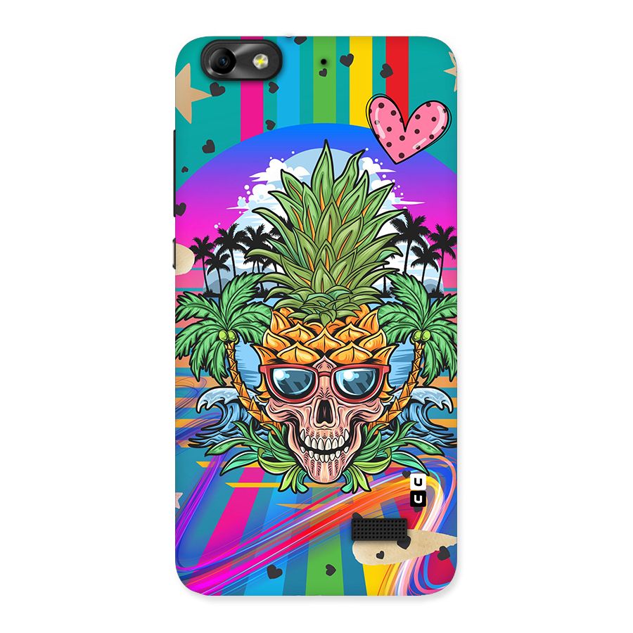 Cool Pineapple Skull Back Case for Honor 4C