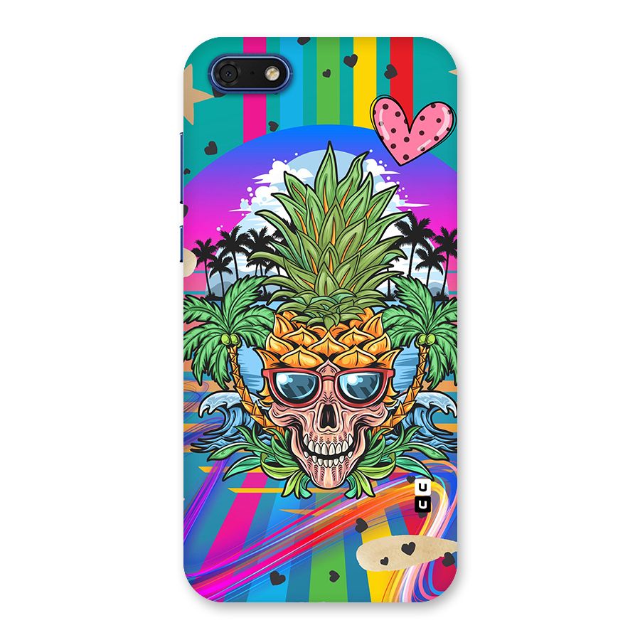 Cool Pineapple Skull Back Case for Honor 7s