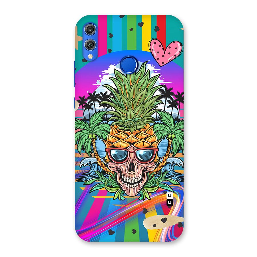 Cool Pineapple Skull Back Case for Honor 8X